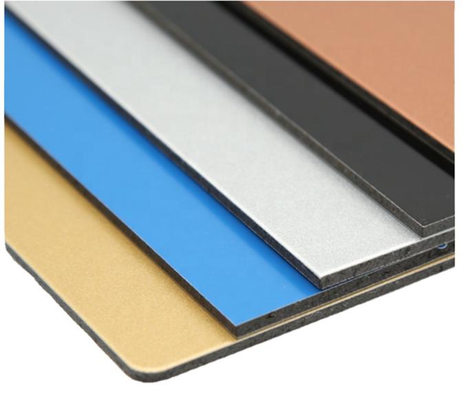 Panel de aluminio compuesto de color brillante de peso ligero ACP para uso en edificios e interiores 1