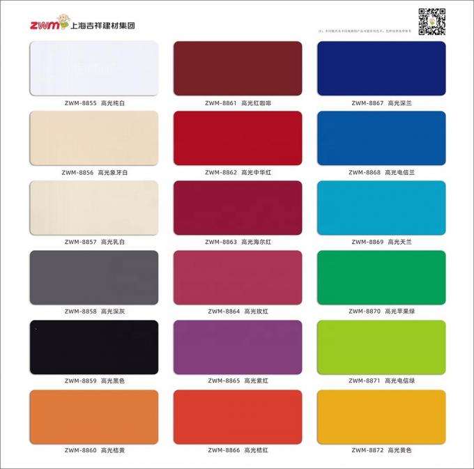 Panel de aluminio compuesto de color brillante de peso ligero ACP para uso en edificios e interiores 4