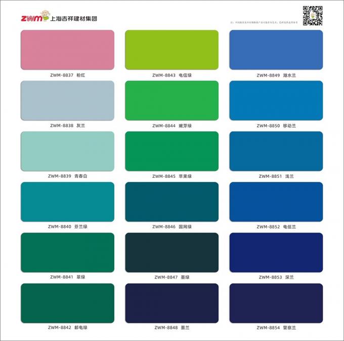 Panel de aluminio compuesto de color brillante de peso ligero ACP para uso en edificios e interiores 5