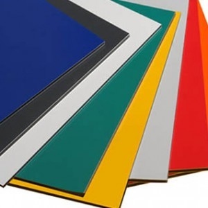 Revestimiento PE ligero Panel compuesto de aluminio para señalización ecológica, fachada de la tienda, decoración interior