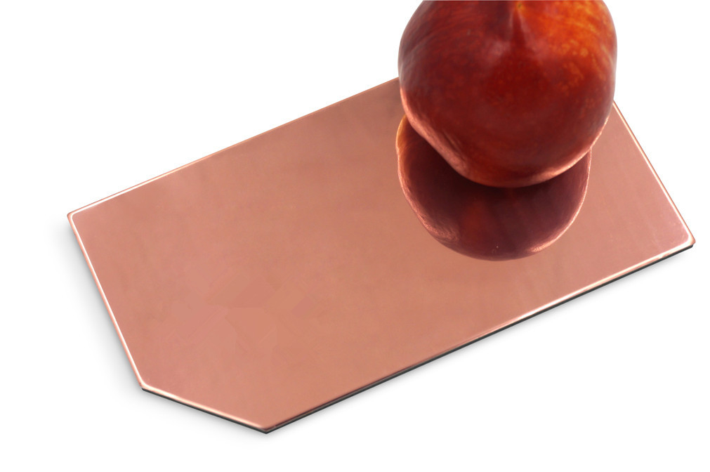 Espejo como panel de aluminio PE PVDF recubrimiento 0.3mm Aluminio Plata Cobre Oro