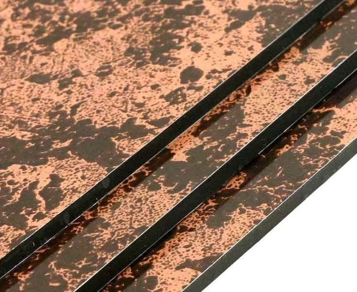 Fabricante directo 5 mm grano de mármol ACP / ACM de alta resistencia, no inflamable, para la decoración interior de la cabina del ascensor