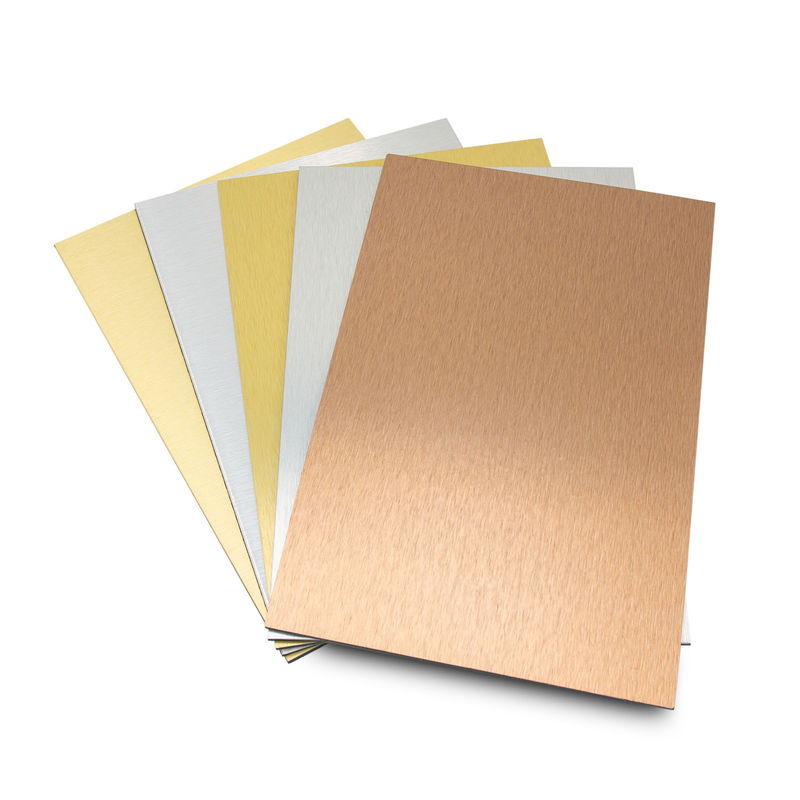 Venta en caliente de paneles compuestos de aluminio anodizado y cepillado resistentes a la intemperie, revestidos con PE/PVDF ACP ACM para paredes de cortinas