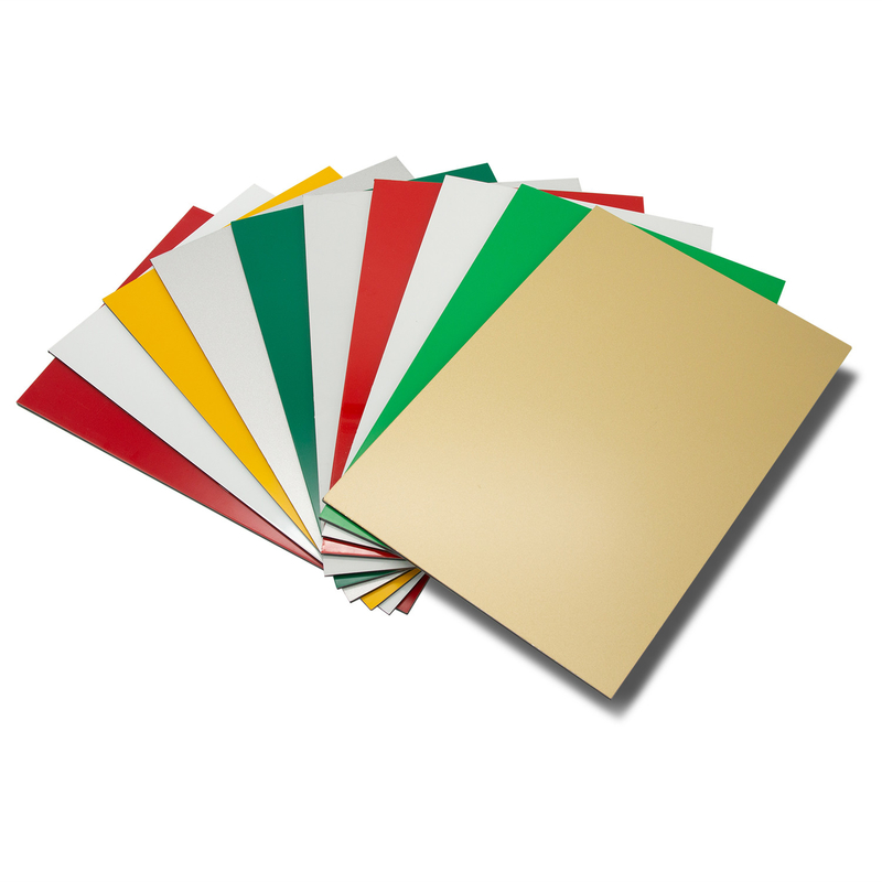 Revestimiento PE ligero Panel compuesto de aluminio para señalización ecológica, fachada de la tienda, decoración interior