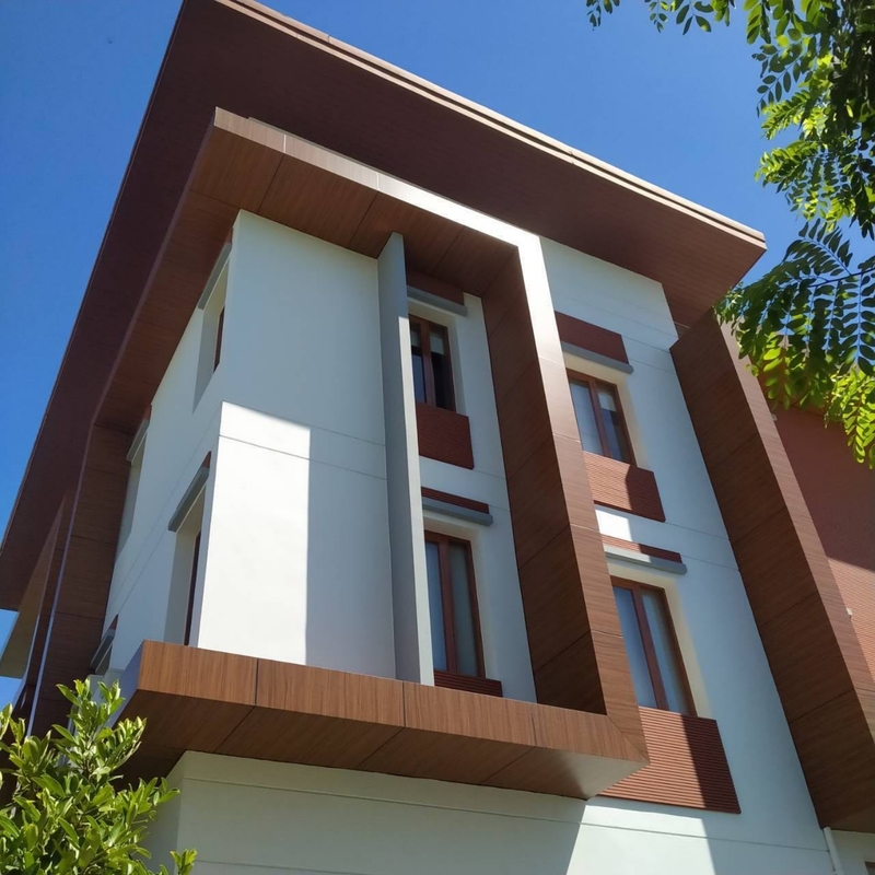 Tamaño personalizado ACP Alucobond dibujo Panel de aluminio compuesto para cortinas de paredes de paredes de refugio interior