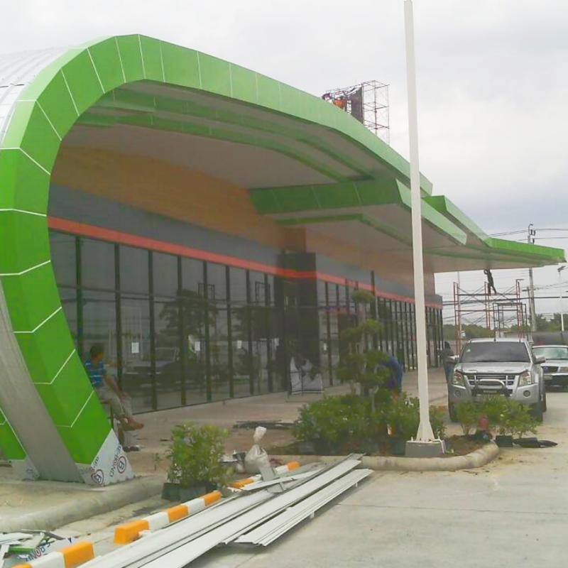 1500*5000*4mm Panel compuesto de aluminio PVDF Acm para paredes cortinas y revestimiento exterior