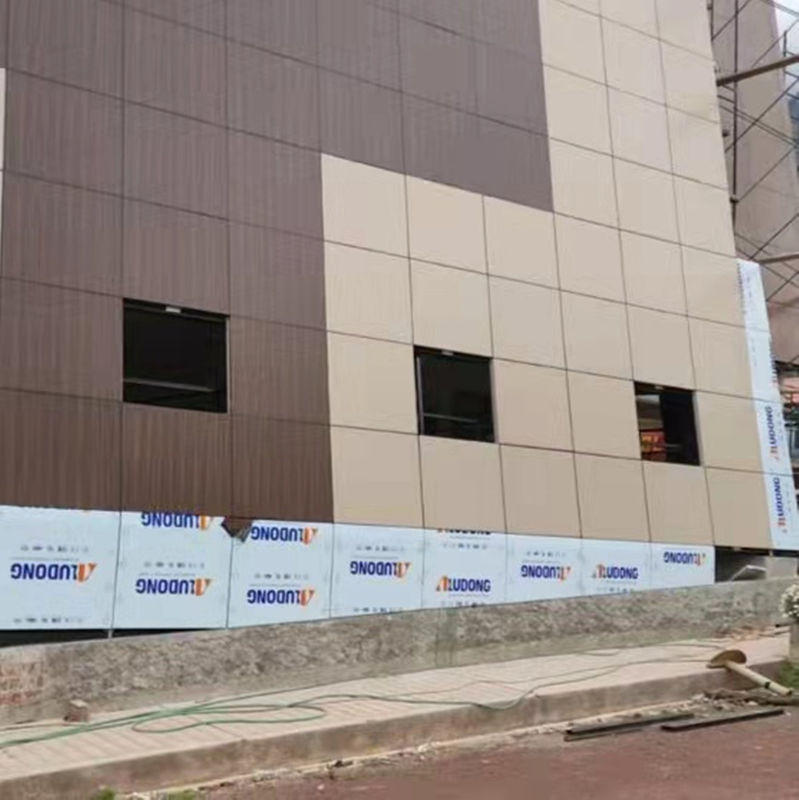 Panel Compuesto de Aluminio PVDF de Grado B1 a prueba de fuego para decoración de paredes exteriores