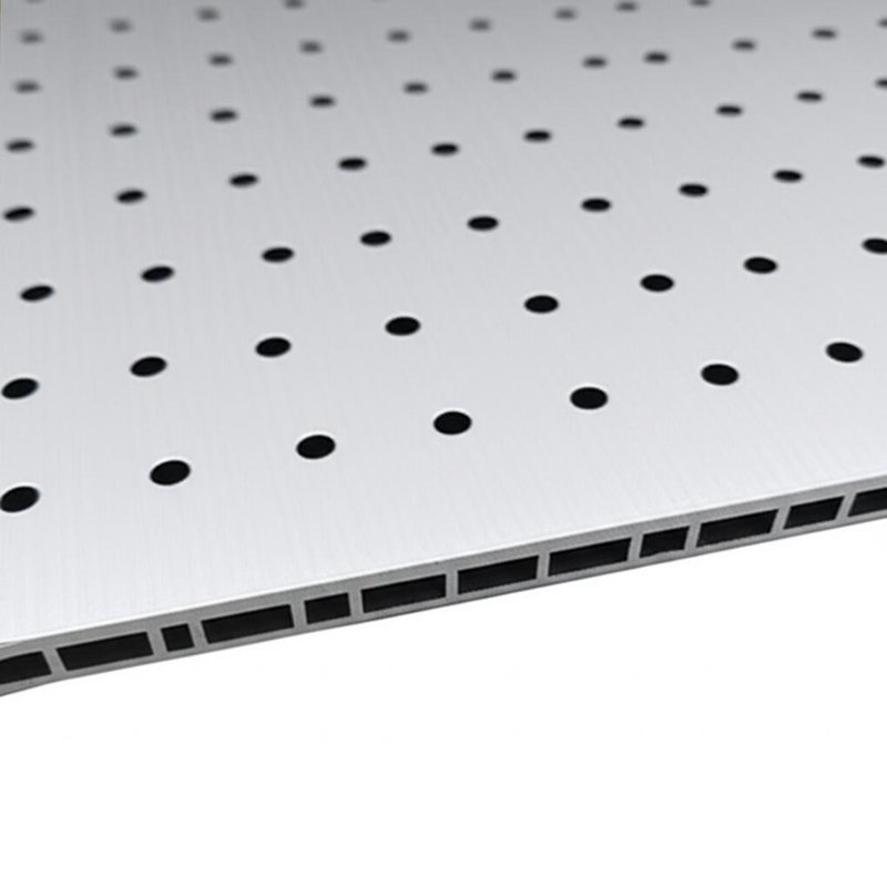 Panel de aluminio compuesto PE de ancho de 1240 mm con tamaño de agujero de 4,0 mm y núcleo intacto