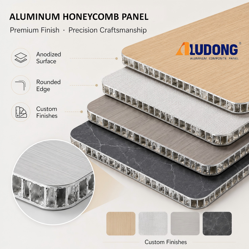 Panel de nido de abeja de aluminio para techos, cubiertas, revestimientos de paredes interiores y exteriores