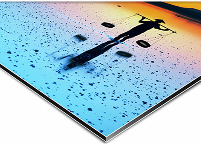 Panel compuesto de aluminio de película protectora OEM con acabado de superficie y fondo decorativo