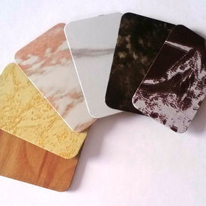 Proveedor de oro Hoja de granos de mármol Acp revestimiento de pared exterior, piedra natural duradera para Villa Hotel Edificio decoración de fachada