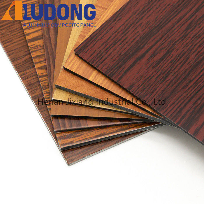 En stock 1220*2440mm paneles compuestos de aluminio patrón de madera, alta resistencia a prueba de moho para decoración de interiores CE certificado