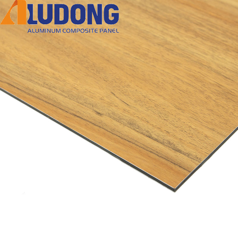 Aluminio irrompible de Acm del color de madera para la decoración exterior