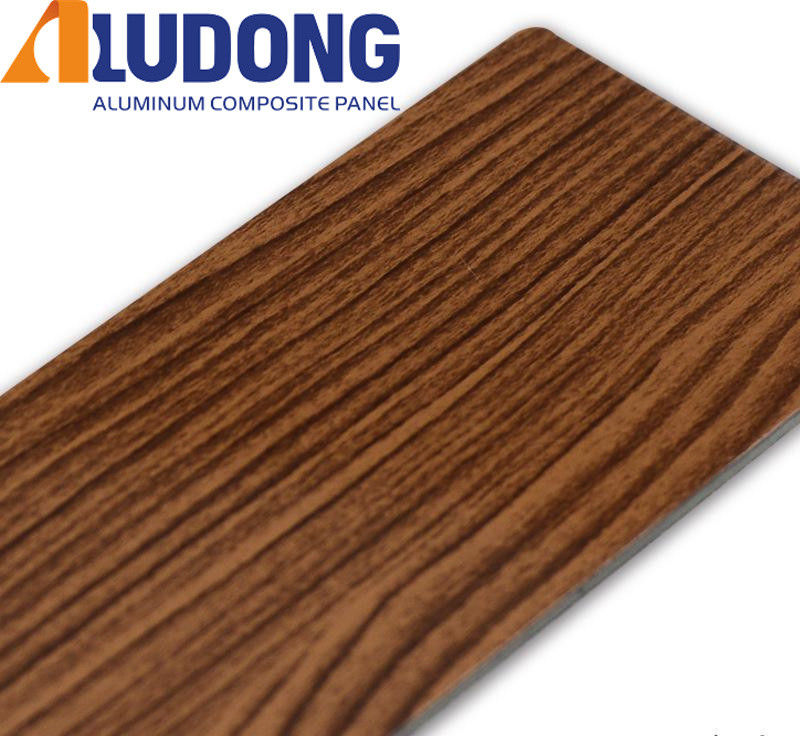 Fabricante directo 5 mm de grano de madera ACP PVDF revestimiento, anti-UV y a prueba de fuego para la pared de cortina 24/7 apoyo técnico
