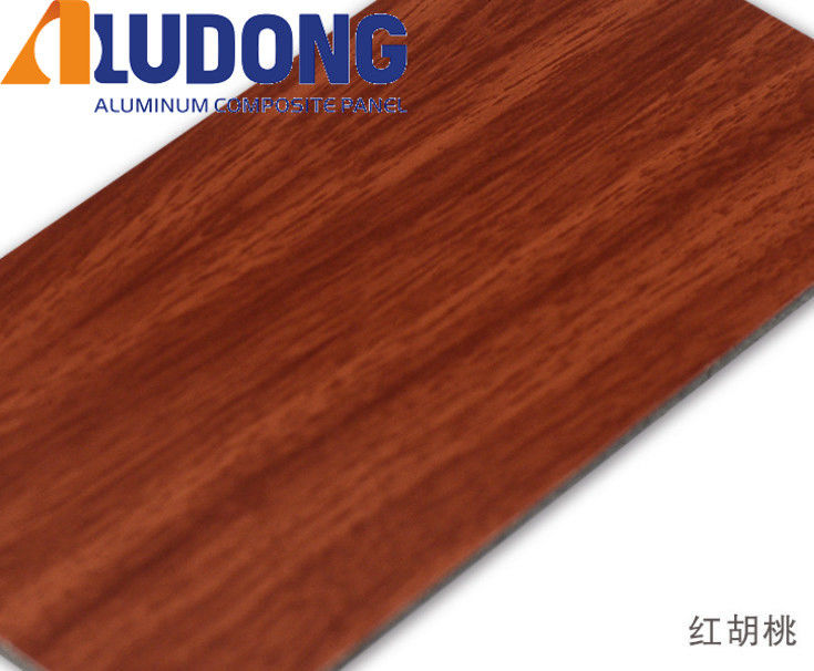 Fabricante directo 5 mm de grano de madera ACP PVDF revestimiento, anti-UV y a prueba de fuego para la pared de cortina 24/7 apoyo técnico