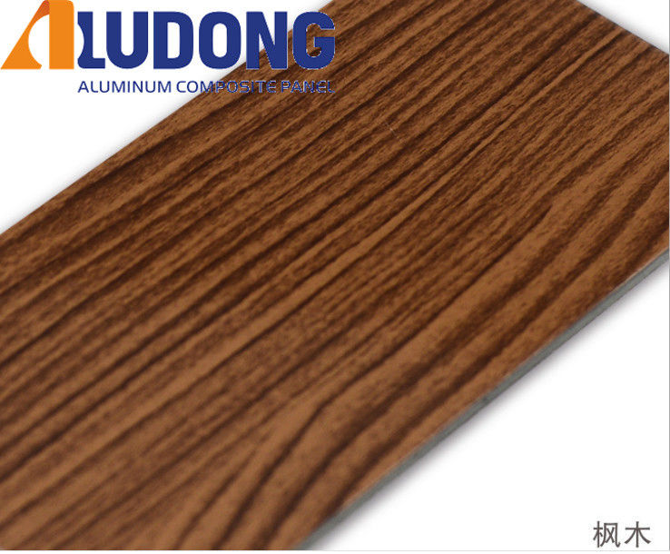 Fabricante directo 5 mm de grano de madera ACP PVDF revestimiento, anti-UV y a prueba de fuego para la pared de cortina 24/7 apoyo técnico