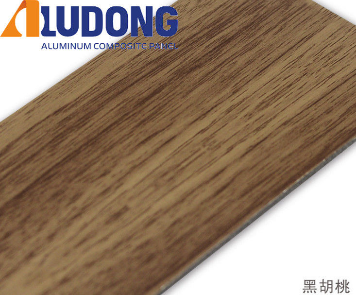 Fabricante directo 5 mm de grano de madera ACP PVDF revestimiento, anti-UV y a prueba de fuego para la pared de cortina 24/7 apoyo técnico