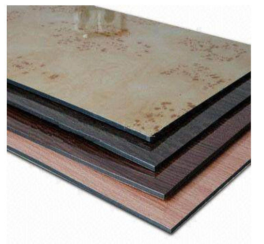 Embalaje seguro 3 mm de grano de mármol ACM / ACP PE PVDF recubrimiento, fácil limpieza y resistente a los arañazos para la cocina Backsplash en stock