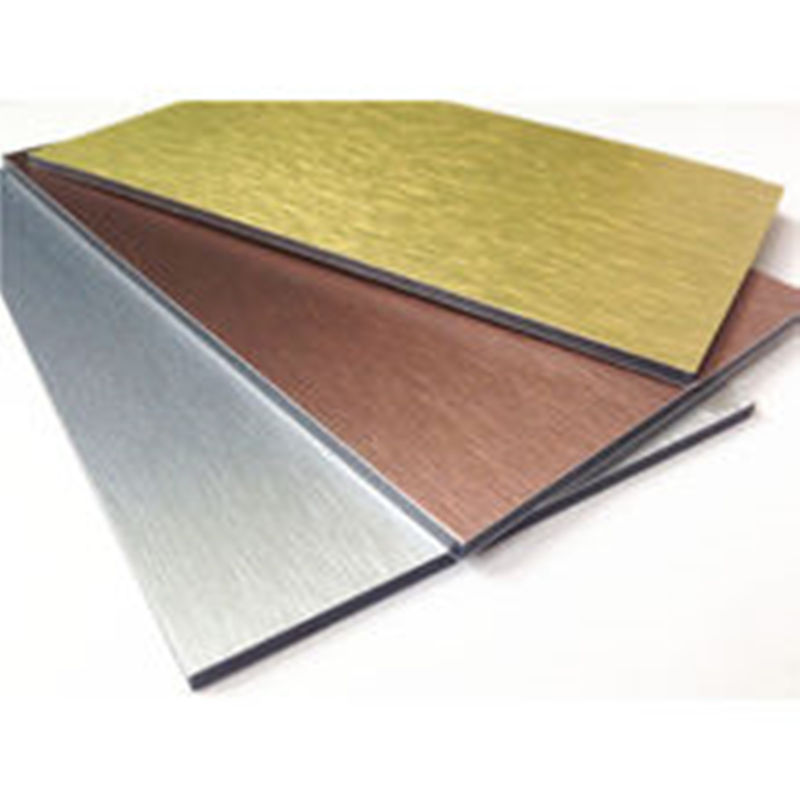 Publicidad Fascia 1250mm 1500mm PVDF ACP Alucobond dibujo Panel compuesto de aluminio para ventanas de la pared de cortina refugio interior