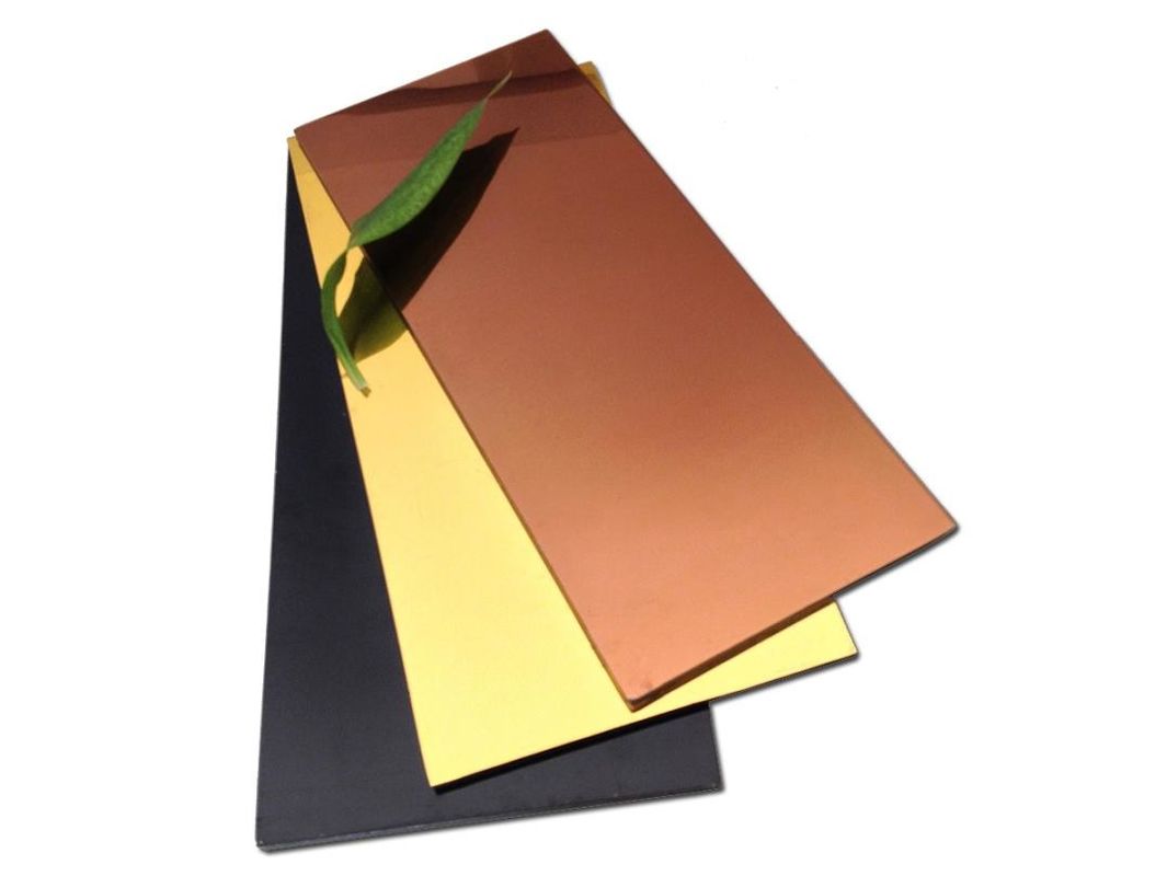 Hoja compuesta plástica de aluminio del revestimiento del metal del PE PVDF con base quebrada