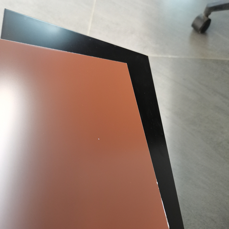 Resistencia al pelado superior a 7N/mm Panel compuesto de aluminio PVDF Clase de ignición B1/A2
