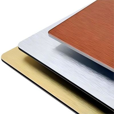 ACP anodizado personalizado de 3 mm, revestimiento de PVDF, antiarañazos para decoración de hoteles en el pasillo del metro