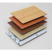 Panel compuesto de aluminio de madera de protección con laminado de película PVDF para una protección superior de la superficie