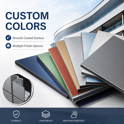 Tamaño personalizado ACP Alucobond dibujo Panel de aluminio compuesto para cortinas de paredes de paredes de refugio interior