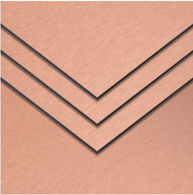 En stock Panel de aluminio cepillado de 1220*2440 mm con revestimiento de PVDF, resistente a la intemperie para muro cortina ISO 9001Factory