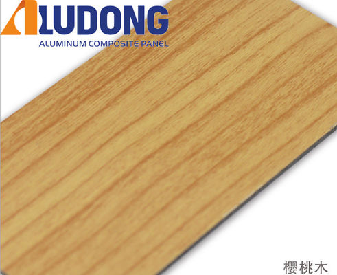 Fabricante directo 5 mm de grano de madera ACP PVDF revestimiento, anti-UV y a prueba de fuego para la pared de cortina 24/7 apoyo técnico